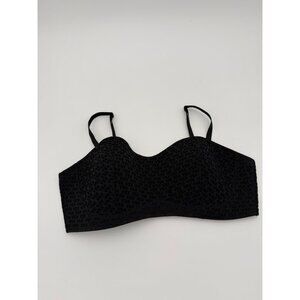 VICTORIA SECRET VSX Longline Sports Bra Womens XXL Black Logo Support